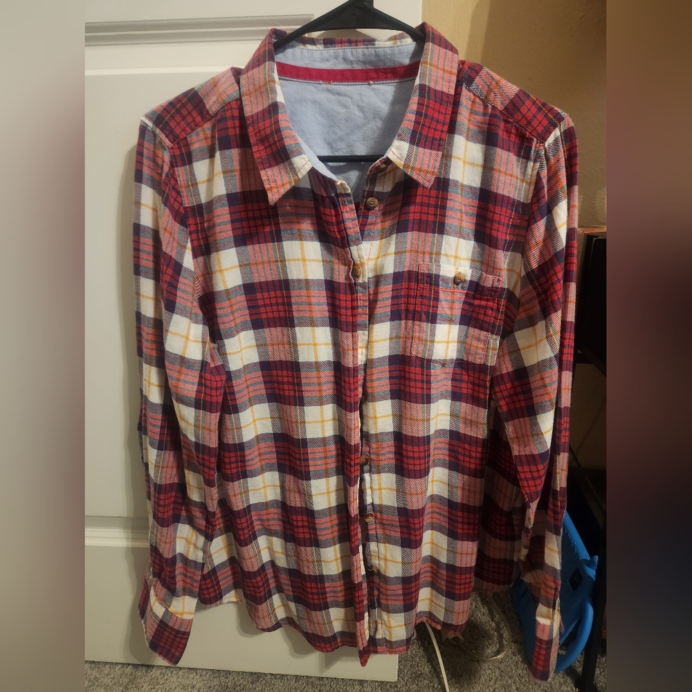 Womens Plaid Button Down Shirt By H&M